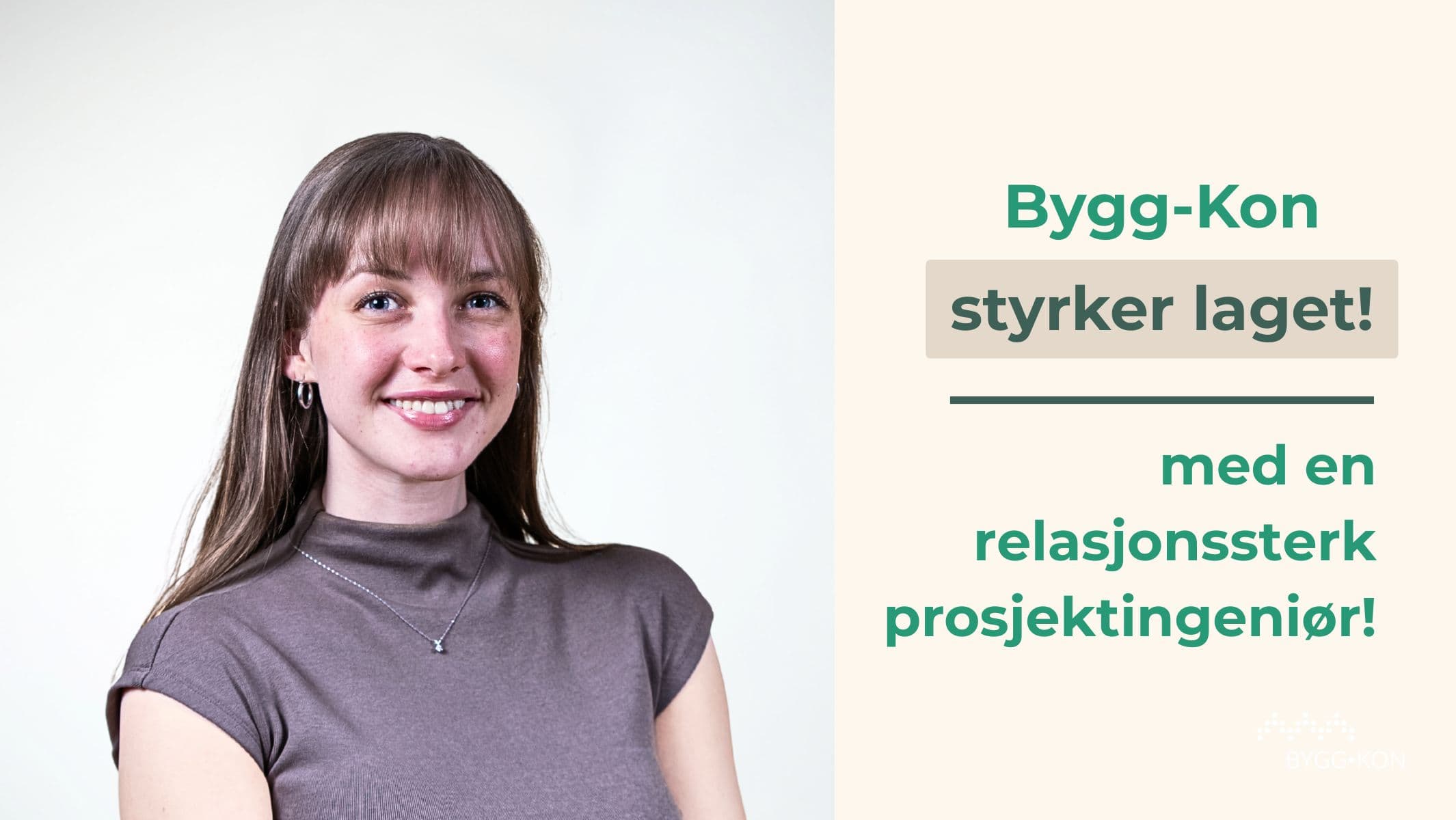 Bygg-Kon ønsker Benedicte Molnes velkommen på laget