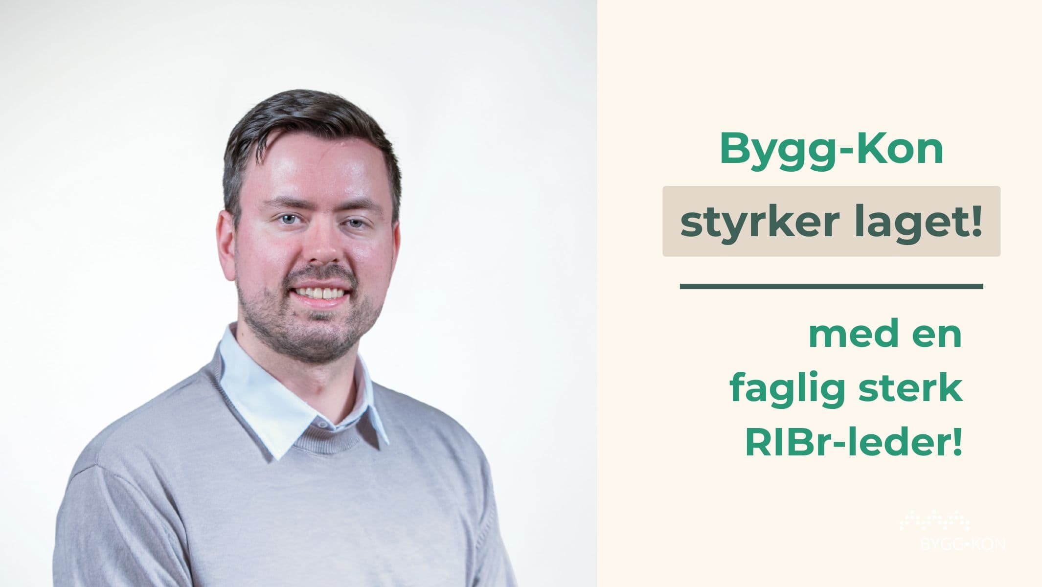 Bygg-Kon ønsker Svein Arne Bjørkheim velkommen på laget